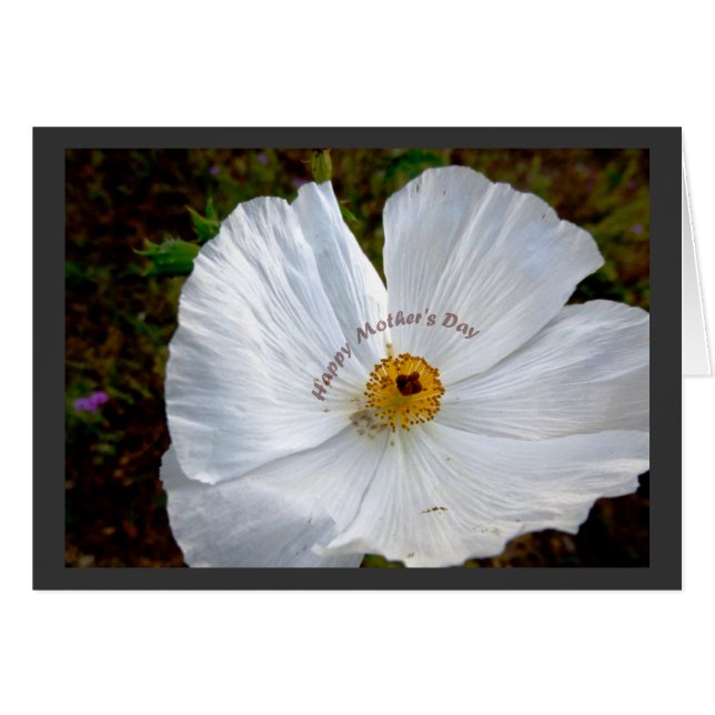 Happy Moederdag Poppy Kaart (Voorkant Horizontaal)