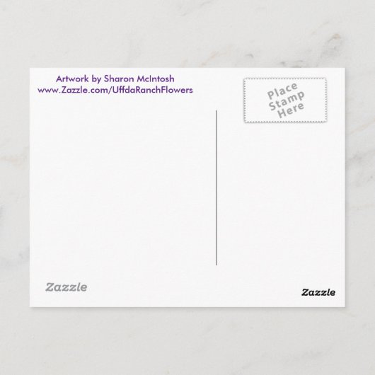 Happy Moederdag Post Kaart (Achterkant)