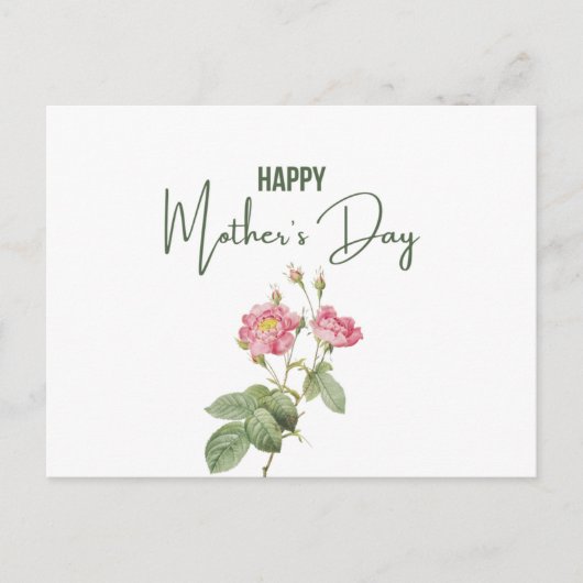 Happy Moederdag Post Kaart (Voorkant)