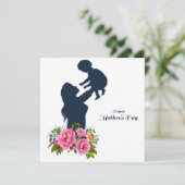 Happy moederdag printbare kaart (Staand voorkant)