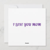 Happy moederdag printbare kaart (Achterkant)