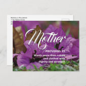 Happy Moederdag PROVERBS 31 Briefkaart (Voorkant / Achterkant)