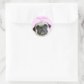 Happy Moederdag pug stickers (Tas)