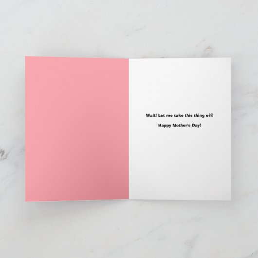 Happy Moederdag Puppy in Covid gezichtsmasker Feestdagen Kaart (Binnen)