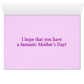 "Happy Moederdag" + Raster van Musical Notes (Binenzijde Horizontaal (Onderkant))