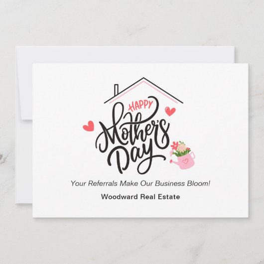 Happy Moederdag | Realtor Business Bloom Sweet Feestdagenkaart (Voorkant)