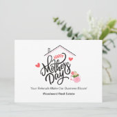 Happy Moederdag | Realtor Business Bloom Sweet Feestdagenkaart (Staand voorkant)