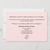 Happy Moederdag | Realtor Business Bloom Sweet Feestdagenkaart (Achterkant)