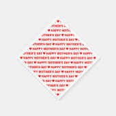 Happy Moederdag Red over het witboek Napkin Servet (Hoek)