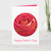 Happy Moederdag Red Rose - Wenskaarten Kaart (Voorkant)