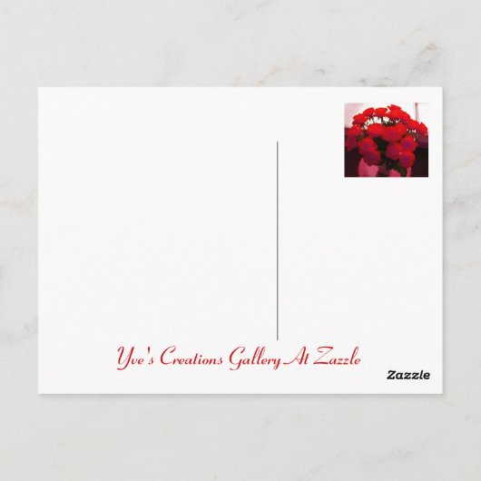 Happy Moederdag Red Roses I Briefkaart (Achterkant)