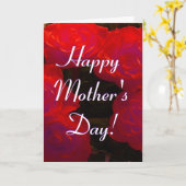 Happy Moederdag Red Roses I Kaart (Gele Bloem)
