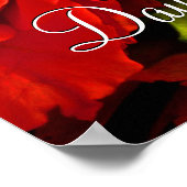 Happy Moederdag Red Yellow Rose Poster (Hoek)