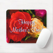 Happy Moederdag Red Yellow Roses Muismat (Met muis)