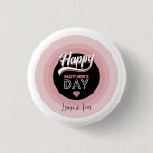 Happy moederdag ronde button 3,2 cm (Voorkant)