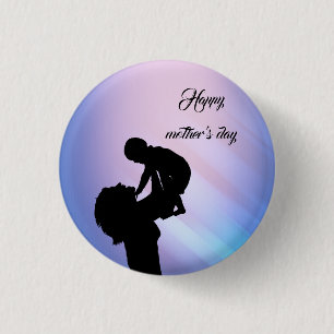 Happy moederdag ronde button 3,2 cm