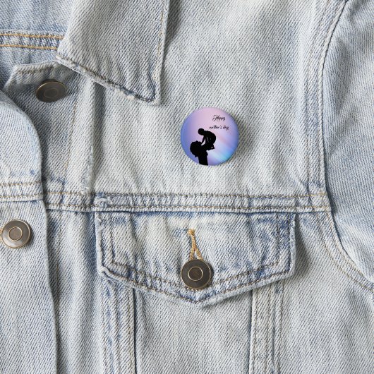 Happy moederdag ronde button 3,2 cm (In situ)