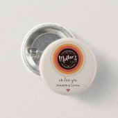 Happy moederdag ronde button 3,2 cm (Voorkant /achterkant)