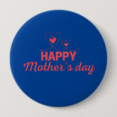 Happy Moederdag Ronde Button 4,0 Cm (Voorkant)
