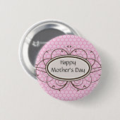 Happy Moederdag Ronde Button 5,7 Cm (Voorkant /achterkant)