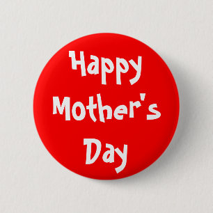 Happy Moederdag Ronde Button 5,7 Cm