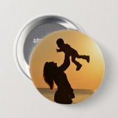 HAPPY MOEDERDAG RONDE BUTTON 7,6 CM (Voorkant /achterkant)