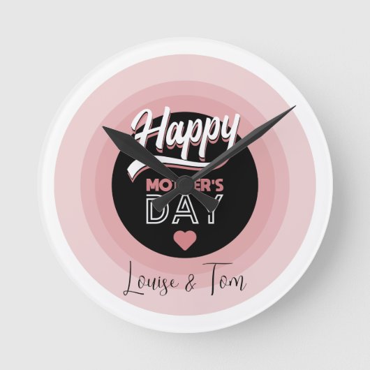 Happy moederdag ronde klok (Voorkant)