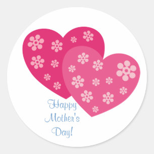 Happy Moederdag Ronde Sticker