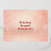 Happy Moederdag Roos Heart Bouquet Folie Feestdagenkaart (Achterkant)