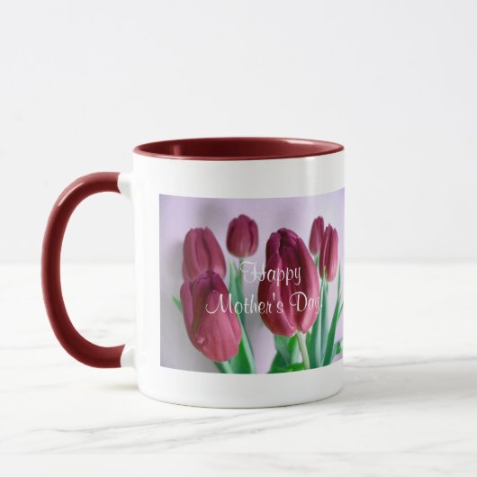 Happy Moederdag Rosey Tulips IV Mok (Links)