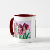 Happy Moederdag Rosey Tulips IV Mok (Voorkant links)