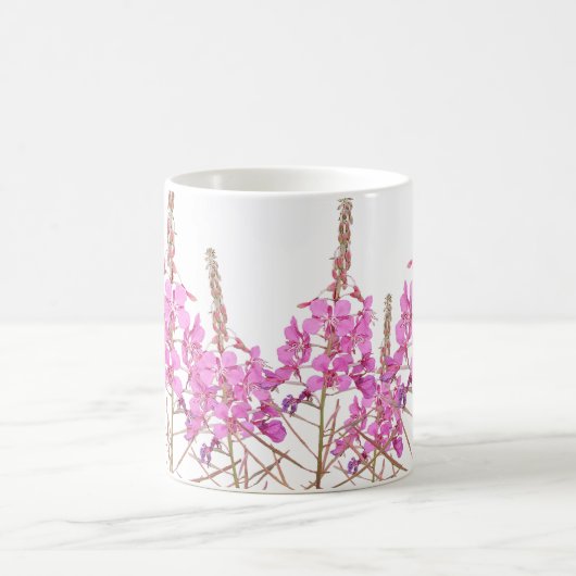 Happy Moederdag roze bloemenboho mok voor mama (Center)