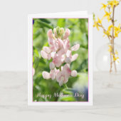 Happy Moederdag Roze Bluebonnet Wenskaart Kaart (Gele Bloem)