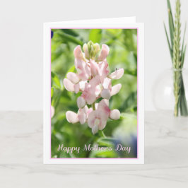 Happy Moederdag Roze Bluebonnet Wenskaart Kaart