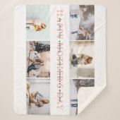 Happy Moederdag roze fotocollage Sherpa Deken (Voorkant)