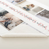 Happy Moederdag roze fotocollage Sherpa Deken (3/4)