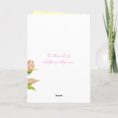 Happy Moederdag roze geel  Rozen Kaart (Achterkant)