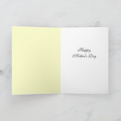 Happy Moederdag roze geel  Rozen Kaart (Binnen)