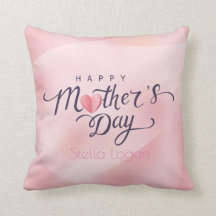 Happy Moederdag roze Pillow
