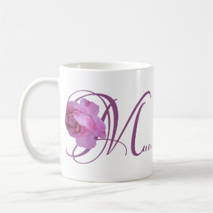 Happy Moederdag roze rose bloemig stijlvol Koffiemok