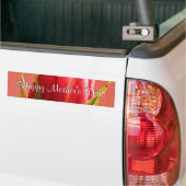 Happy Moederdag Roze Rose I Bumpersticker (Op Truck)