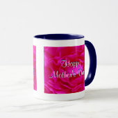 Happy Moederdag Roze Rose III Mok (Voorkant rechts)
