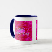 Happy Moederdag Roze Rose III Mok (Voorkant links)