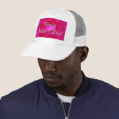 Happy Moederdag Roze Rose Trucker Pet (In situ)