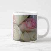 Happy Moederdag roze rozen Floral fotografie Grote Koffiekop (Rechts)