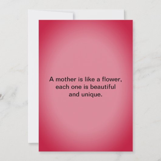 Happy Moederdag roze sierstrip Dandelion Seeds Fla Kaart (Achterkant)