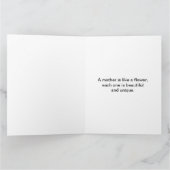 Happy Moederdag Roze Trim & Dandelion Seeds Big Kaart (Binnen)