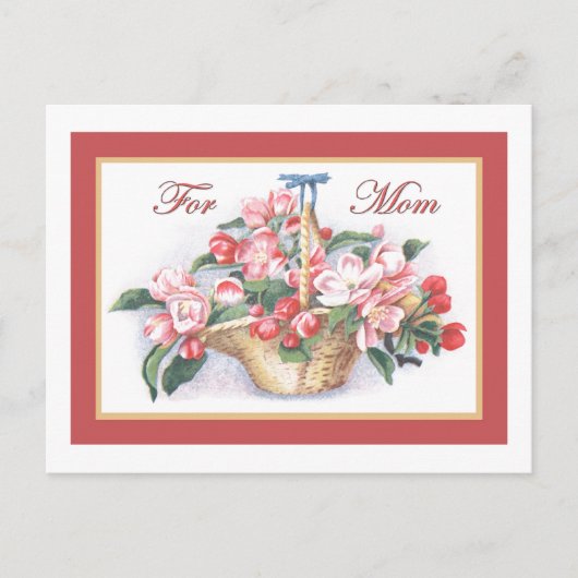 Happy Moederdag Rozen Briefkaart (Voorkant)