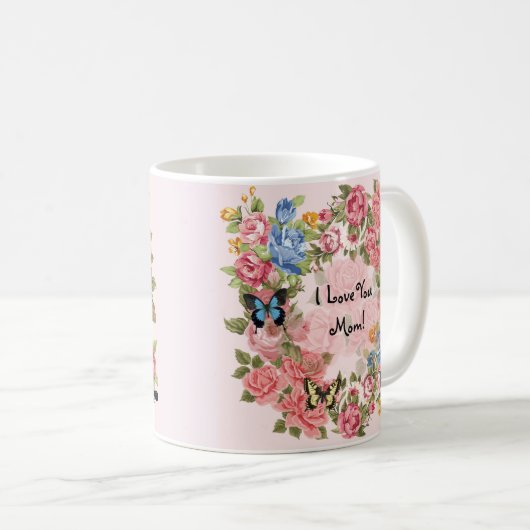 Happy Moederdag Rozen Koffiemok (Voorkant rechts)