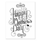 Happy Moederdag Rubber Art Stamp Rubberstempel (Afrduk)